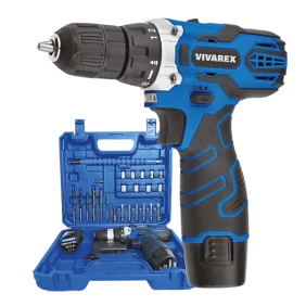 دریل شارژی ٢ باطری با لوازم VR12V-2A